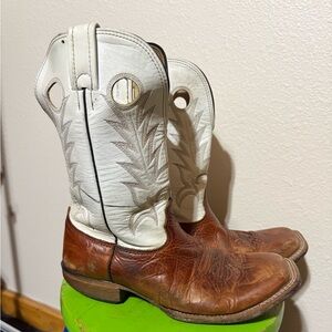 Vintage Larry Mahan Western Cowboy Boots - Square Toe - Mens